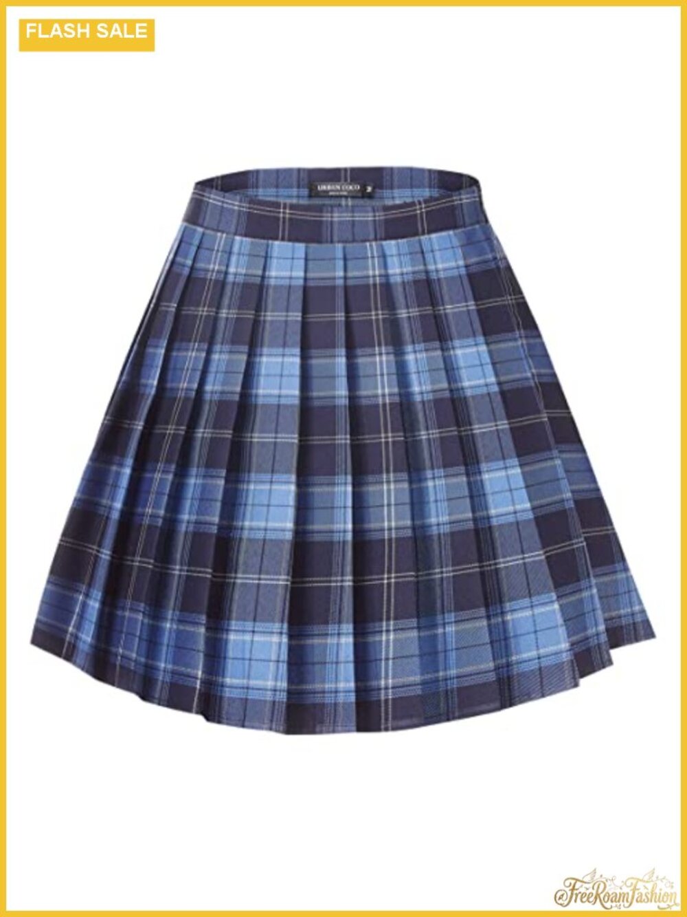 Pleated Plaid Mini Skirt A-Line 100% Polyester Cheer Uniform